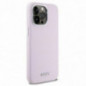 Apple iPhone 14 Pro Max Coque DKNY Silicone Horizontal Metal Logo MagSAFE  Rose
