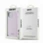Apple iPhone 15 Plus Coque DKNY Silicone Horizontal Metal Logo MagSAFE  Rose