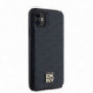 Apple iPhone 11 Coque DKNY Pu Repeat Pattern Stack Logo MagSAFE  Noir