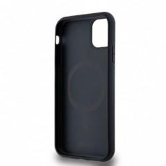 Apple iPhone 11 Coque DKNY Pu Repeat Pattern Stack Logo MagSAFE  Noir