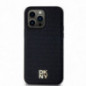 Apple iPhone 13 Pro Max Coque DKNY Pu Repeat Pattern Stack Logo MagSAFE  Noir