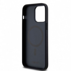 Apple iPhone 13 Pro Max Coque DKNY Pu Repeat Pattern Stack Logo MagSAFE  Noir
