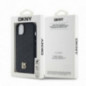 Apple iPhone 14 Coque DKNY Pu Repeat Pattern Stack Logo MagSAFE  Noir