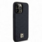 Apple iPhone 14 Pro Coque DKNY Pu Repeat Pattern Stack Logo MagSAFE  Noir