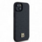 Apple iPhone 15 Coque DKNY Pu Repeat Pattern Stack Logo MagSAFE  Noir