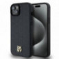 Apple iPhone 15 Plus Coque DKNY Pu Repeat Pattern Stack Logo MagSAFE  Noir
