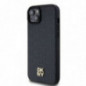 Apple iPhone 15 Plus Coque DKNY Pu Repeat Pattern Stack Logo MagSAFE  Noir