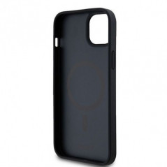 Apple iPhone 15 Plus Coque DKNY Pu Repeat Pattern Stack Logo MagSAFE  Noir