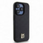 Apple iPhone 15 Pro Coque DKNY Pu Repeat Pattern Stack Logo MagSAFE  Noir