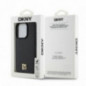 Apple iPhone 15 Pro Coque DKNY Pu Repeat Pattern Stack Logo MagSAFE  Noir