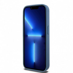 Apple iPhone 15 Pro Coque DKNY Pu Repeat Pattern Stack Logo MagSAFE  Bleu