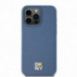 Apple iPhone 15 Pro Max Coque DKNY Pu Repeat Pattern Stack Logo MagSAFE  Bleu