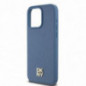 Apple iPhone 15 Pro Max Coque DKNY Pu Repeat Pattern Stack Logo MagSAFE  Bleu