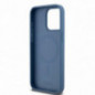 Apple iPhone 15 Pro Max Coque DKNY Pu Repeat Pattern Stack Logo MagSAFE  Bleu