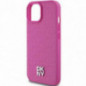 Apple iPhone 15 Coque DKNY Pu Repeat Pattern Stack Logo MagSAFE  Rose