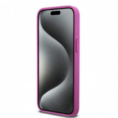 Apple iPhone 15 Pro Max Coque DKNY Pu Repeat Pattern Stack Logo MagSAFE  Rose