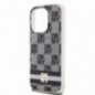 Apple iPhone 13 Pro Max Coque DKNY Checkered Pattern Printed Stripes MagSAFE  Noir