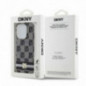 Apple iPhone 14 Pro Coque DKNY Checkered Pattern Printed Stripes MagSAFE  Noir