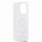 Apple iPhone 14 Pro Max Coque DKNY Checkered Pattern Printed Stripes MagSAFE  Noir