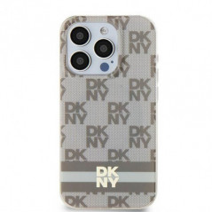 Apple iPhone 11 Coque DKNY Checkered Pattern Printed Stripes MagSAFE  Beige