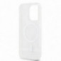 Apple iPhone 14 Pro Max Coque DKNY Checkered Pattern Printed Stripes MagSAFE  Beige