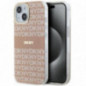 Apple iPhone 15 Plus Coque DKNY Repeat Texture Pattern Stripe MagSAFE  Rose
