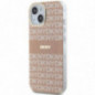 Apple iPhone 15 Plus Coque DKNY Repeat Texture Pattern Stripe MagSAFE  Rose
