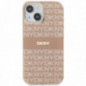 Apple iPhone 15 Plus Coque DKNY Repeat Texture Pattern Stripe MagSAFE  Rose