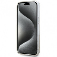 Apple iPhone 15 Plus Coque DKNY Repeat Texture Pattern Stripe MagSAFE  Rose