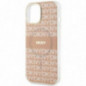 Apple iPhone 15 Plus Coque DKNY Repeat Texture Pattern Stripe MagSAFE  Rose