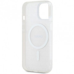 Apple iPhone 15 Plus Coque DKNY Repeat Texture Pattern Stripe MagSAFE  Rose