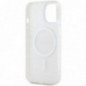 Apple iPhone 15 Plus Coque DKNY Repeat Texture Pattern Stripe MagSAFE  Rose