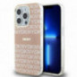Apple iPhone 15 Pro Max Coque DKNY Repeat Texture Pattern Stripe MagSAFE  Rose