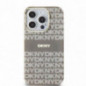 Apple iPhone 15 Pro Coque DKNY Repeat Texture Pattern Stripe MagSAFE  Beige
