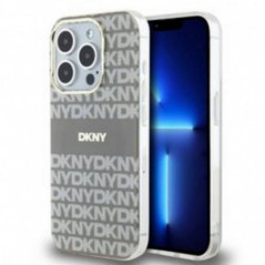 Apple iPhone 15 Pro Max Coque DKNY Repeat Texture Pattern Stripe MagSAFE  Beige