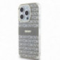 Apple iPhone 15 Pro Max Coque DKNY Repeat Texture Pattern Stripe MagSAFE  Beige