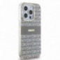Apple iPhone 15 Pro Max Coque DKNY Repeat Texture Pattern Stripe MagSAFE  Beige