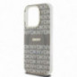 Apple iPhone 15 Pro Max Coque DKNY Repeat Texture Pattern Stripe MagSAFE  Beige