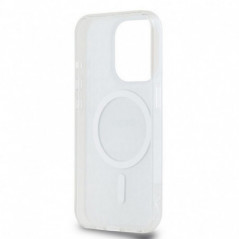 Apple iPhone 15 Pro Max Coque DKNY Repeat Texture Pattern Stripe MagSAFE  Beige
