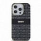 Apple iPhone 11 Coque DKNY Repeat Texture Pattern Stripe MagSAFE  Noir