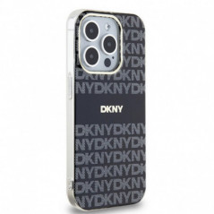 Apple iPhone 13 Pro Max Coque DKNY Repeat Texture Pattern Stripe MagSAFE  Noir