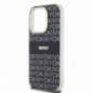 Apple iPhone 13 Pro Max Coque DKNY Repeat Texture Pattern Stripe MagSAFE  Noir