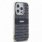 Apple iPhone 14 Pro Coque DKNY Repeat Texture Pattern Stripe MagSAFE  Noir