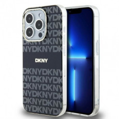 Apple iPhone 15 Pro Coque DKNY Repeat Texture Pattern Stripe MagSAFE  Noir