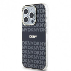 Apple iPhone 15 Pro Coque DKNY Repeat Texture Pattern Stripe MagSAFE  Noir
