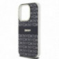 Apple iPhone 15 Pro Coque DKNY Repeat Texture Pattern Stripe MagSAFE  Noir