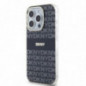 Apple iPhone 15 Pro Max Coque DKNY Repeat Texture Pattern Stripe MagSAFE  Noir
