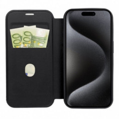 Apple iPhone 16 Plus Portefeuilles Smart Mag Book Élégant  MagSAFE  Noir