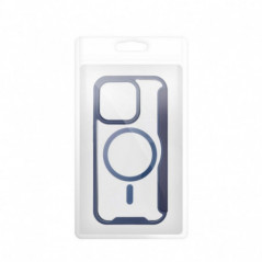 Apple iPhone 16 Pro Max Portefeuilles Smart Mag Book Élégant  MagSAFE  Bleu