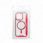 Apple iPhone 16 Pro Portefeuilles Smart Mag Book Élégant  MagSAFE  Rouge